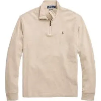 Polo Ralph Lauren Mens Half Zip French Rib Cotton Pullover Sweater